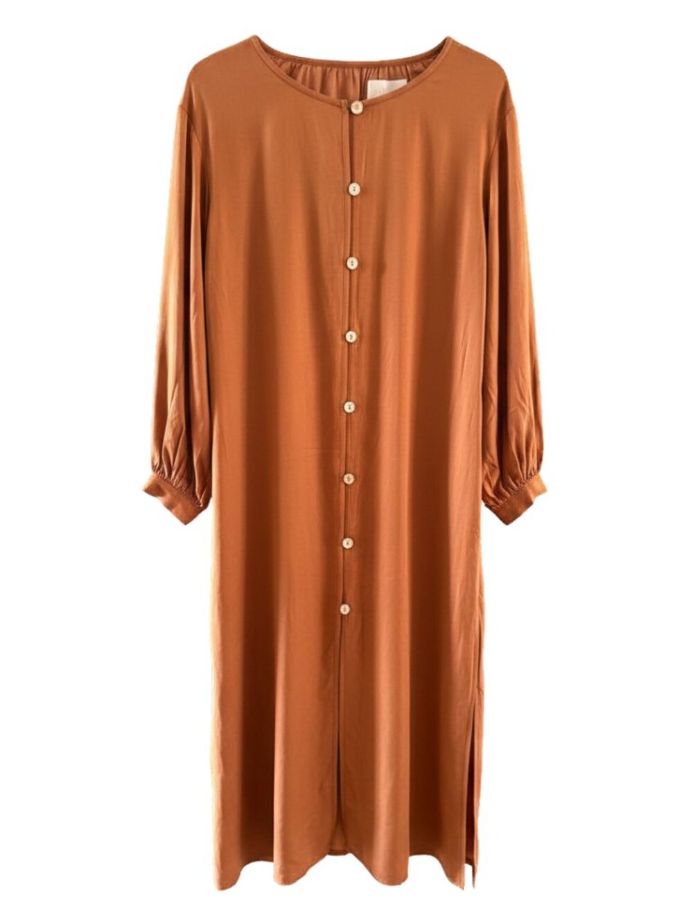 SANCIA - The Hannare Dress - Midi Dress in Cocoa/Rust - RARE FIND